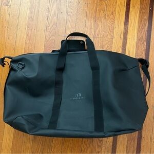 RAINS Hilo weekender weekend bag black Large EUC monogram but not very obvious